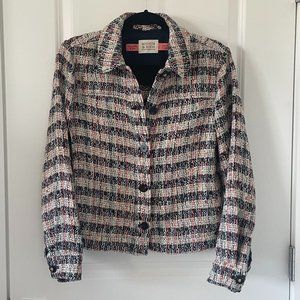 Scotch & Soda Amsterdam - Multi Color Tweed Jacket - Size XS